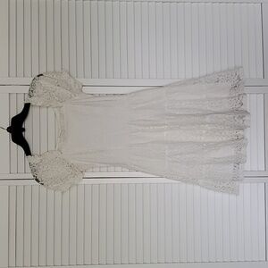 Floral Lace Mini Dress